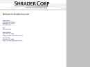 Website Snapshot of Shradercorp