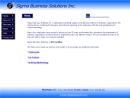 Website Snapshot of SIGMA BUSINESS SOLUTIONS INC