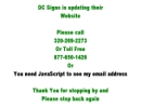 Website Snapshot of D C Signs