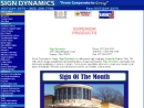 Website Snapshot of SIGN DYNAMICS