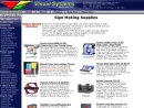 Website Snapshot of VISUAL SYSTEMS SIGN SUPPLY