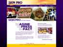 Website Snapshot of Sign Pro Co.