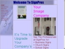 Website Snapshot of Sign Pros