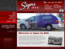 Website Snapshot of Signs by RSG