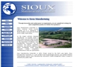 Website Snapshot of Sioux Mfg. Corp.