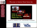 Website Snapshot of Service Neon Signs, Inc.