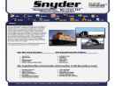 Website Snapshot of Snyder Transportation Services, LLC