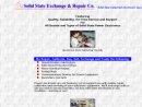 Website Snapshot of SOLID STATE EXCHANGE & REPAIR