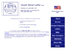 Website Snapshot of South Bend Lathe
