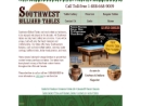 Website Snapshot of Southwest Billiard Tables