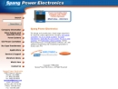 Website Snapshot of Spang Power Electronics