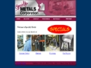 Website Snapshot of Specialty Metals Corp.