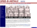Website Snapshot of Spee-D-Metals