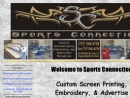Website Snapshot of Sports Connection