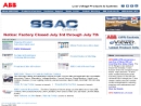 Website Snapshot of ABB Inc., SSAC Div.