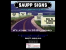 Website Snapshot of Saupp Signs