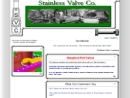 Website Snapshot of STAINLESS VALVE CO.