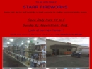 Website Snapshot of Starr Fireworks, Inc.