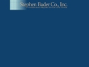 Website Snapshot of STEPHEN BADER CO INC
