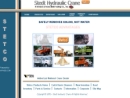 Website Snapshot of Stedt Hydraulic Crane