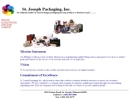 Website Snapshot of St. Joseph Packaging