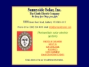 Website Snapshot of Sunnyside Solar, Inc.