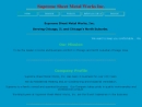 Website Snapshot of Supreme Sheet Metal Works, Inc.