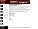 Website Snapshot of Surface Dynamics