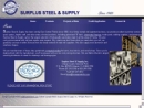 Website Snapshot of Surplus Steel & Supply, Inc.