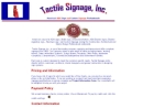 Website Snapshot of Tactile Signage, Inc.