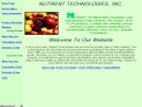 Website Snapshot of Nutrient Technologies Corp.