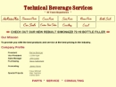 Website Snapshot of Technical Beverage Services
