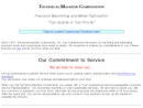 Website Snapshot of Technical Machine Components