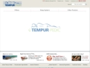 Website Snapshot of Tempur Medical