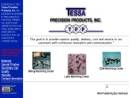 Website Snapshot of Tessa Precision Products