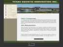 Website Snapshot of TEXAS AQUATIC HARVESTING, INC