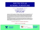 Website Snapshot of South Texas School Furniture