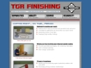 Website Snapshot of TGR Finishing