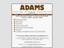 Website Snapshot of The Adams Company