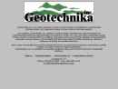 Website Snapshot of GEOTECHNIKA, INC
