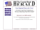 Website Snapshot of Coastal Bend Herald Newspaper