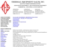 Website Snapshot of THERMAL EQUIPMENT SALES, INC