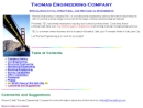 Website Snapshot of THOMAS ENGINEERING COMPANY