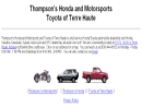 Website Snapshot of THOMPSON'S M/C INCORPORATED