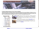 Website Snapshot of Thorne Metals Studio