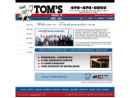 Website Snapshot of Tom's Heat & Air, Inc.