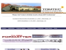 Website Snapshot of Tomtec, Inc.