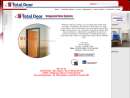 Website Snapshot of Total Door