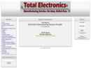 Website Snapshot of Total Electronics LLC