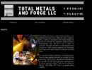 Website Snapshot of TOTAL METALS AND FORGE LLC